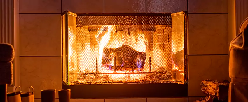 Mendota Hearth Landscape Fireplace Installation in Sterling, Illinois