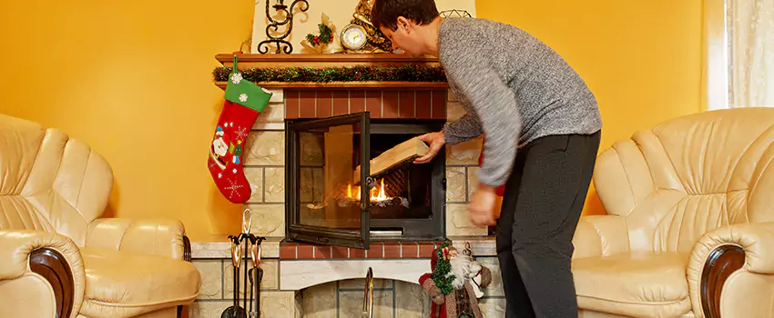 Rusted Metal Fireplace Restoration in Sterling, Illinois