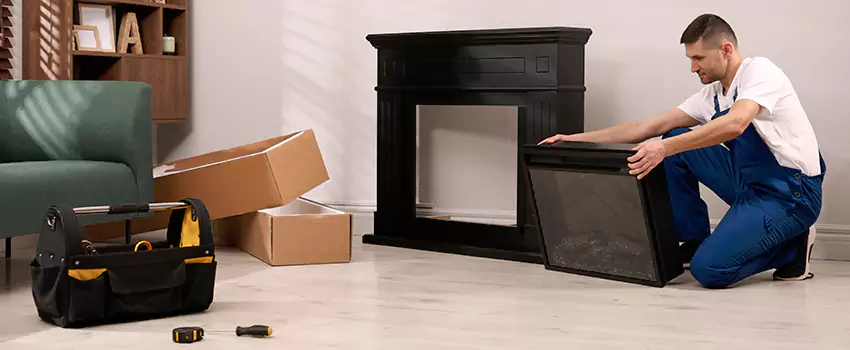 Old Rusted Metal Fireplace Repair And Replacement in Sterling, IL