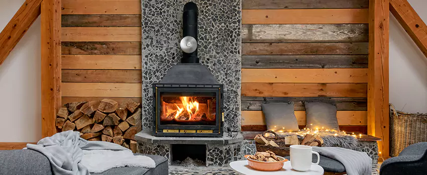Thelin Hearth Products Direct Vent Gas Stove Fireplace Inspection in Sterling, Illinois